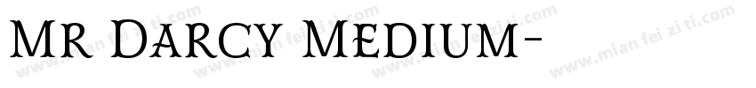 Mr Darcy Medium字体转换